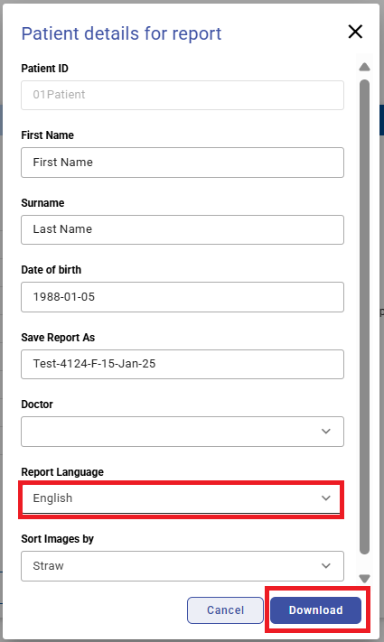 How-To: Download/share a report in a different language – Future Fertility